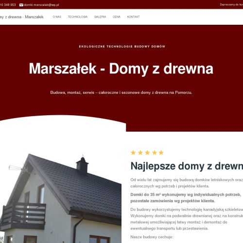 Domy z drewna całoroczne pomorskie