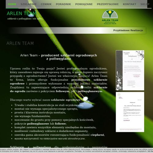 Szklarnia ogrodowa z poliwęglanu w Katowicach