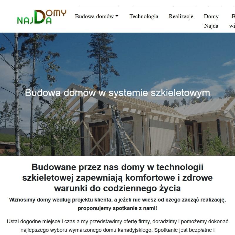 Szczecin - budowa domów energooszczędnych stan surowy