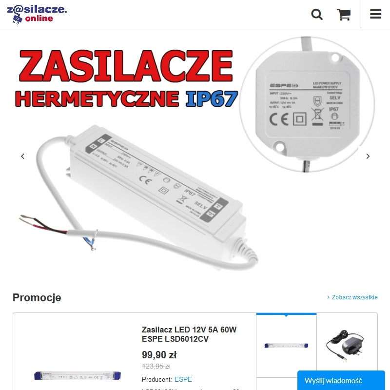 Zasilacz stabilizowany 15v