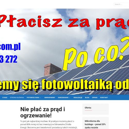 Fotowoltaika małopolskie firmy - Wejherowo