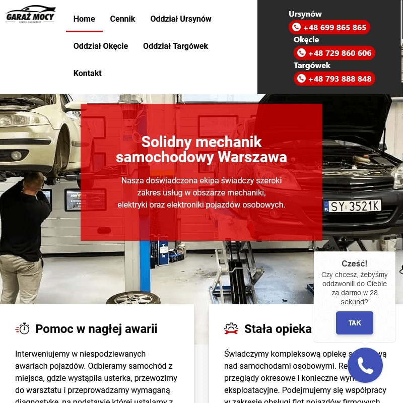 Mechanik samochodowy warszawa ursynów