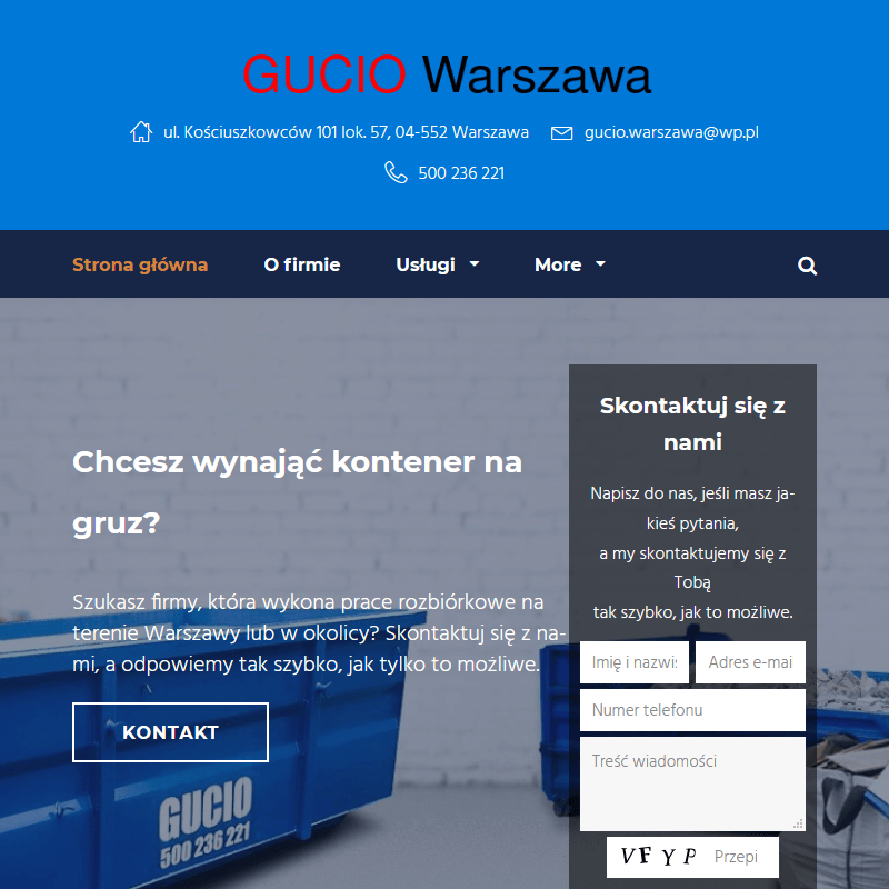 Sprzedaż gruzu - Ząbki