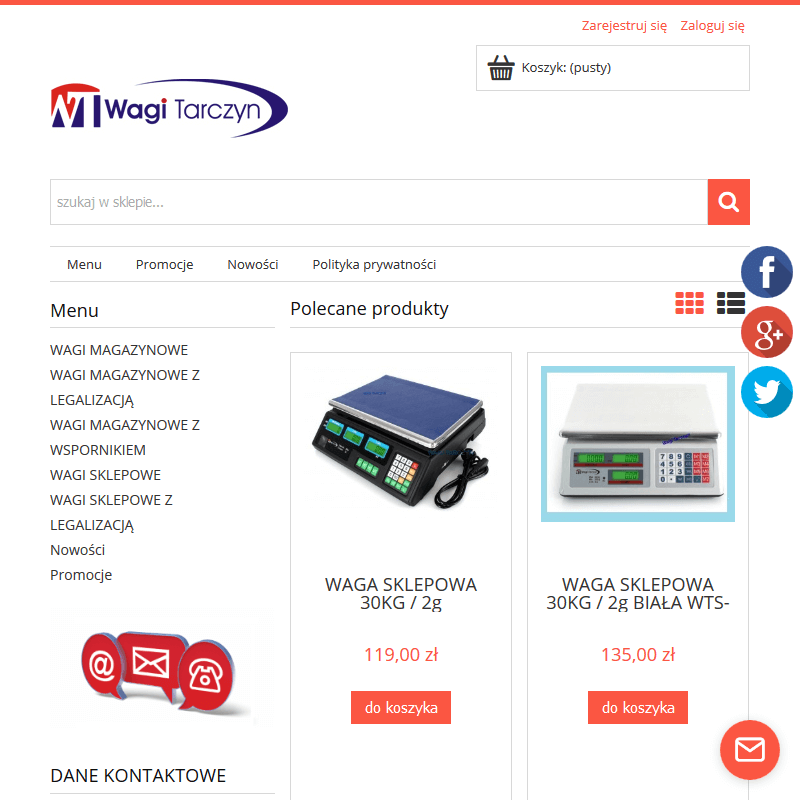 Waga elektroniczna do 100 kg