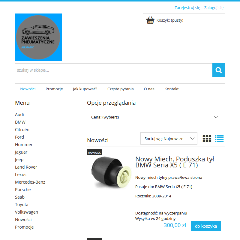 Miech poduszka amortyzator kompresor porsche